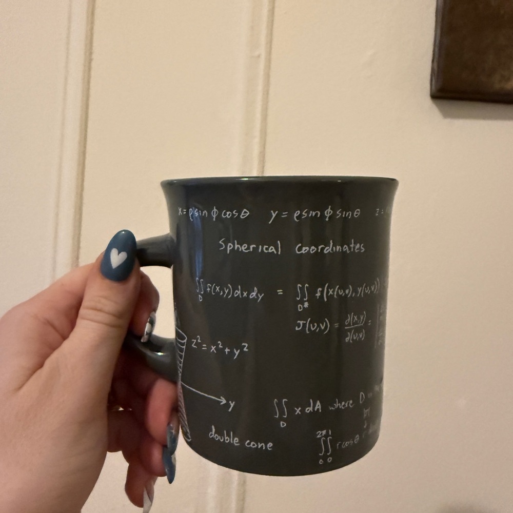 Andrew Marcus x fishs eddy grey math equation mug